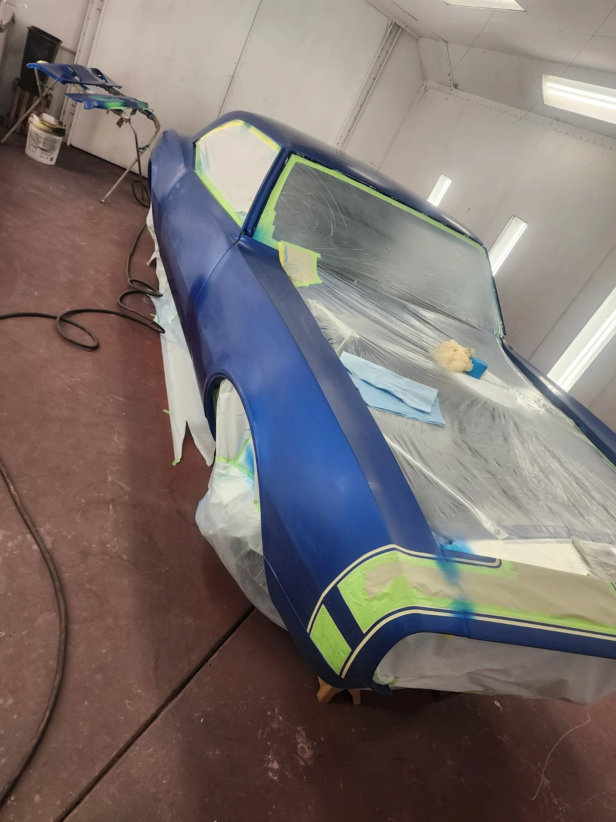 Before Blue Chevrolet Camaro Collision Damage
